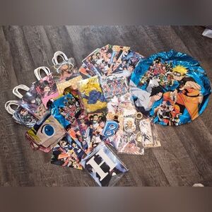 Naruto Anime Birthday Party Supplies Lot Bundle Set NWT